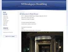 Tablet Screenshot of nysteakguys.typepad.com