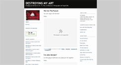 Desktop Screenshot of destroyingmyart.typepad.com