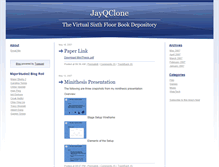 Tablet Screenshot of jayqclone.typepad.com