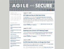 Tablet Screenshot of agileandsecure.typepad.com