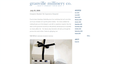 Desktop Screenshot of granvillemillinerycompany.typepad.com