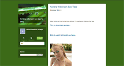 Desktop Screenshot of kendrawilkinsonsextapelessening.typepad.com