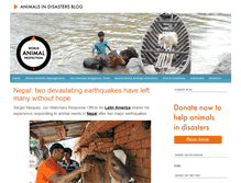 Tablet Screenshot of animalsindisasters.typepad.com