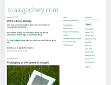 Tablet Screenshot of maxgadney.typepad.com