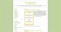 Desktop Screenshot of influenceofaffluence.typepad.com
