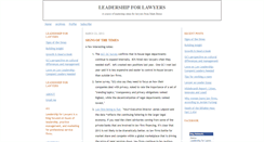 Desktop Screenshot of leadershipforlawyers.typepad.com