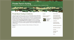 Desktop Screenshot of privateranchhunting.typepad.com