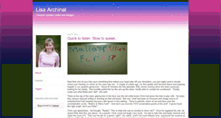 Desktop Screenshot of lisaarchinal.typepad.com