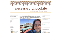 Desktop Screenshot of necessarychocolate.typepad.com