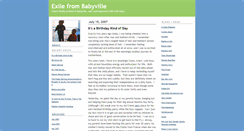 Desktop Screenshot of exilefrombabyville.typepad.com