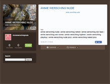 Tablet Screenshot of anniewerschingnude.typepad.com