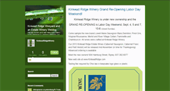 Desktop Screenshot of kinkeadridgewinery.typepad.com