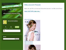 Tablet Screenshot of millajovovichpicturesbureau.typepad.com