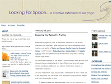 Tablet Screenshot of creatingspaceyoga.typepad.com