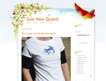 Tablet Screenshot of geehowquaint.typepad.com