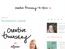 Tablet Screenshot of creativethursday.typepad.com