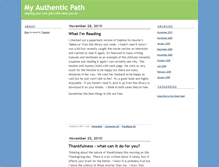 Tablet Screenshot of myauthenticpath.typepad.com