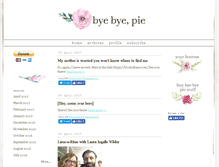 Tablet Screenshot of byebyepie.typepad.com
