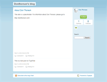 Tablet Screenshot of donthorson.typepad.com