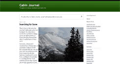 Desktop Screenshot of cabinjournal.typepad.com