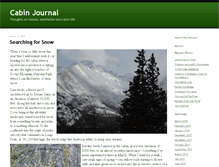 Tablet Screenshot of cabinjournal.typepad.com