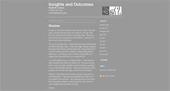 Desktop Screenshot of insightsandoutcomes.typepad.com