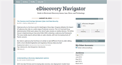 Desktop Screenshot of ediscoverynavigator.typepad.com