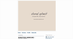 Desktop Screenshot of eternal-optimist.typepad.com