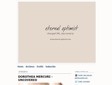 Tablet Screenshot of eternal-optimist.typepad.com