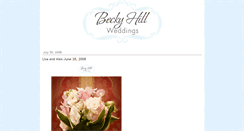 Desktop Screenshot of beckyhillweddings.typepad.com