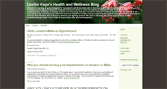 Desktop Screenshot of drkayeshealthandwellness.typepad.com
