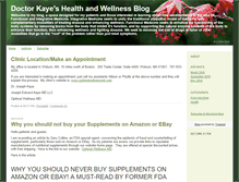 Tablet Screenshot of drkayeshealthandwellness.typepad.com