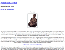 Tablet Screenshot of nourishedmother.typepad.com