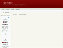 Tablet Screenshot of angelsbaseball.typepad.com
