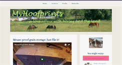 Desktop Screenshot of hoofprints.typepad.com