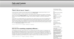 Desktop Screenshot of catsandlassos.typepad.com