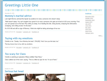 Tablet Screenshot of greetingslittleone.typepad.com