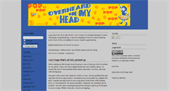 Desktop Screenshot of overheardinmyhead.typepad.com