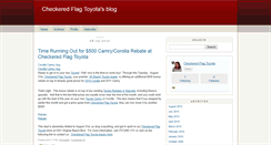 Desktop Screenshot of checkeredflagtoyota.typepad.com
