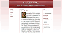 Desktop Screenshot of mysportsworld.typepad.com