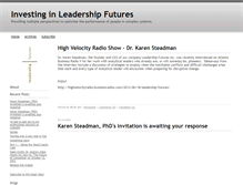 Tablet Screenshot of leadershipfutures.typepad.com