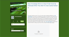 Desktop Screenshot of crearcuentahotmail.typepad.com