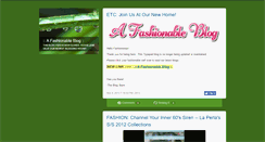 Desktop Screenshot of afashionableblog.typepad.com