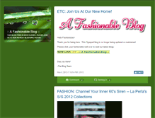 Tablet Screenshot of afashionableblog.typepad.com