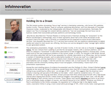 Tablet Screenshot of infocontentstrategies.typepad.com