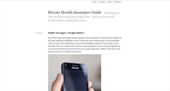 Desktop Screenshot of privatehealthinsuranceguide.typepad.com