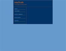Tablet Screenshot of intotruth.typepad.com