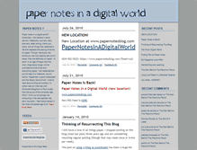 Tablet Screenshot of papernotes.typepad.com