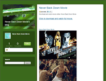 Tablet Screenshot of neverbackdownmovieduring.typepad.com
