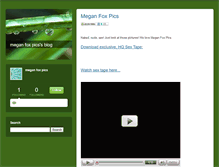 Tablet Screenshot of meganfoxpicselection.typepad.com